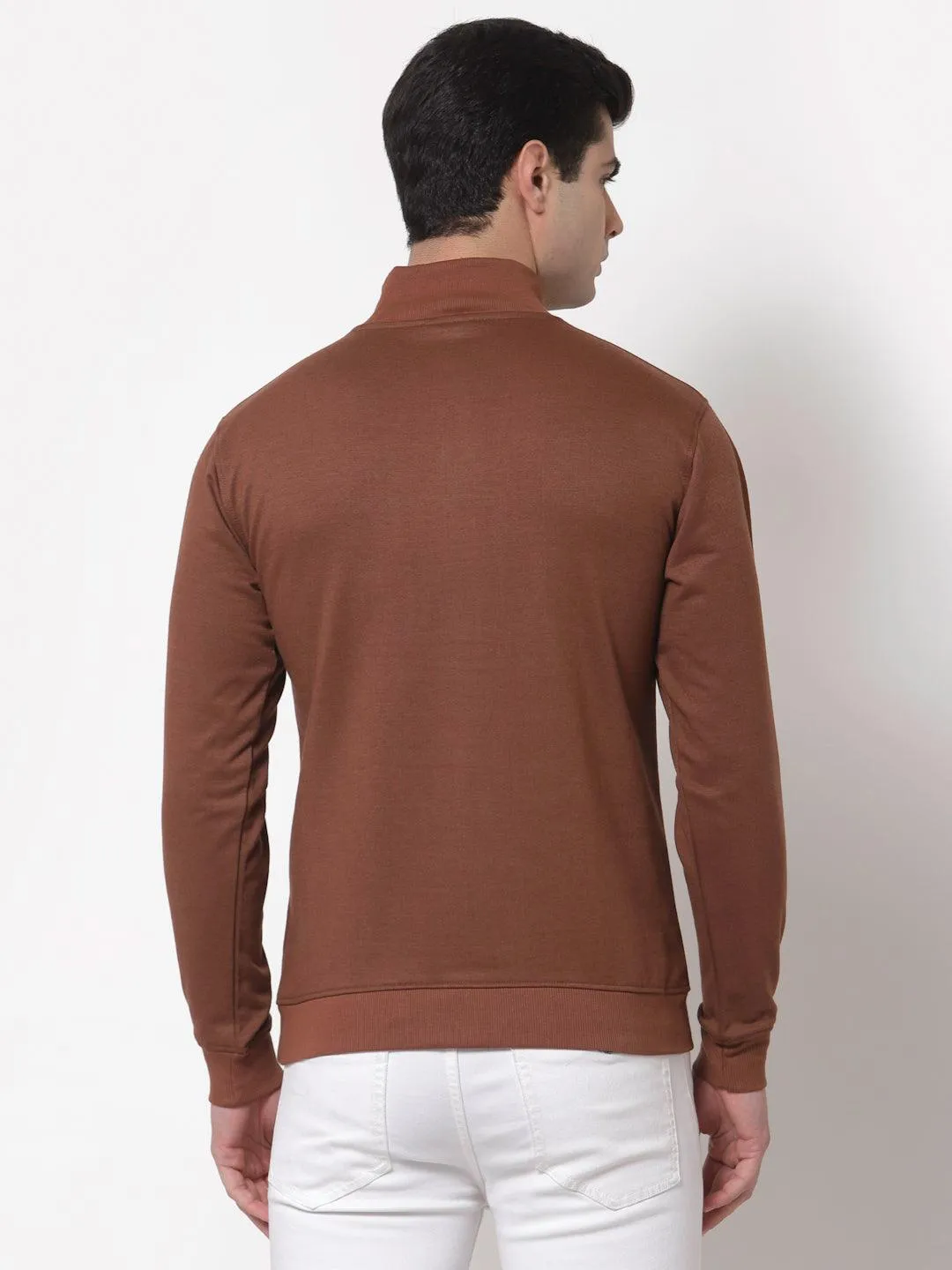 Style Quotient Men Brown Sweatshirt