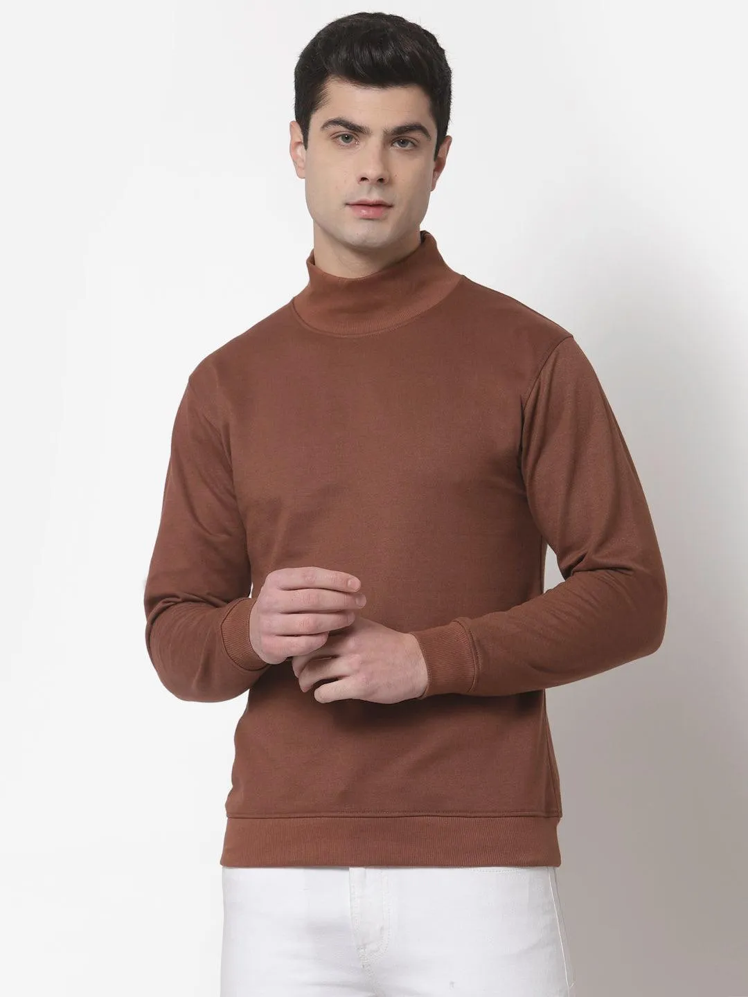 Style Quotient Men Brown Sweatshirt