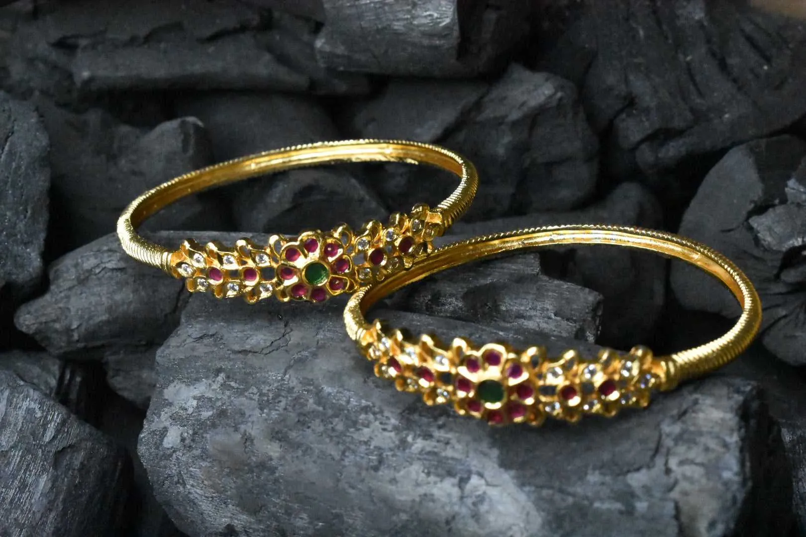 Stylish One Gram Gold Kada Bangles