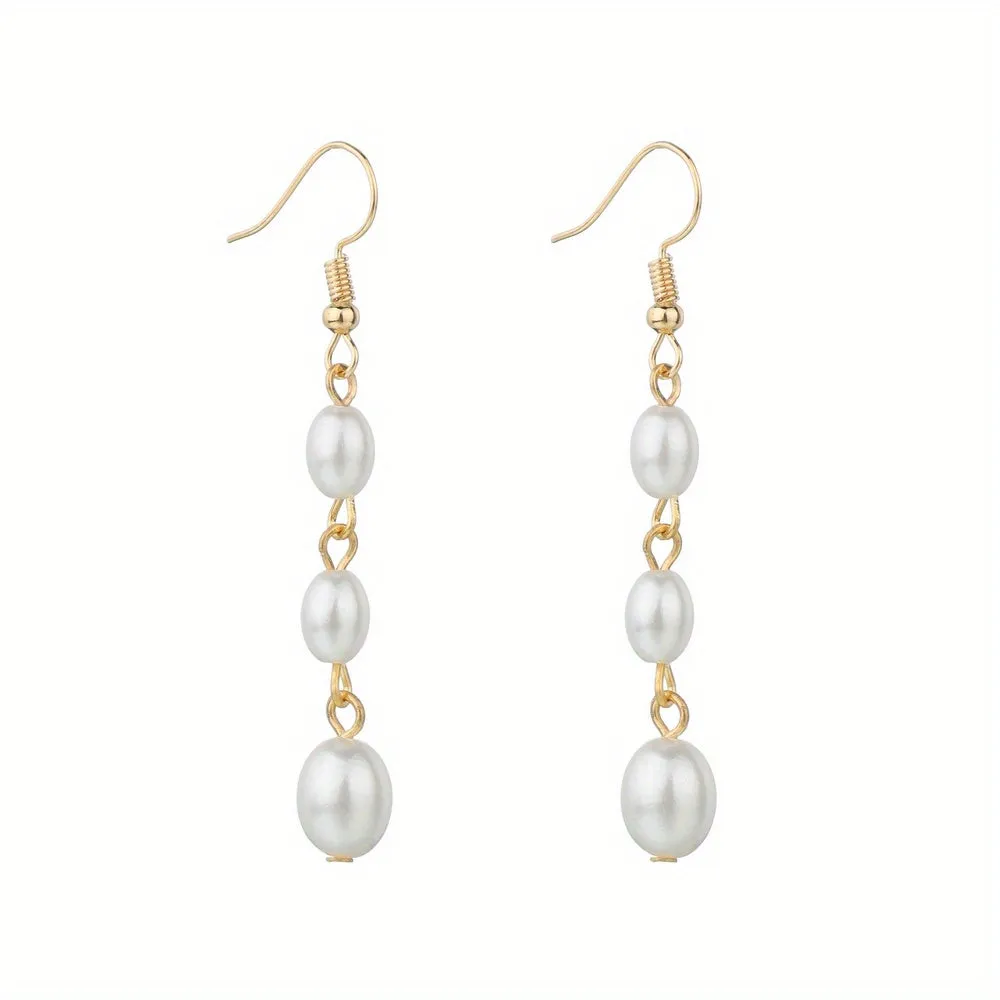 Stylish Waterdrop Faux Pearl Earrings for Women and Girls - Perfect Jewelry Gift