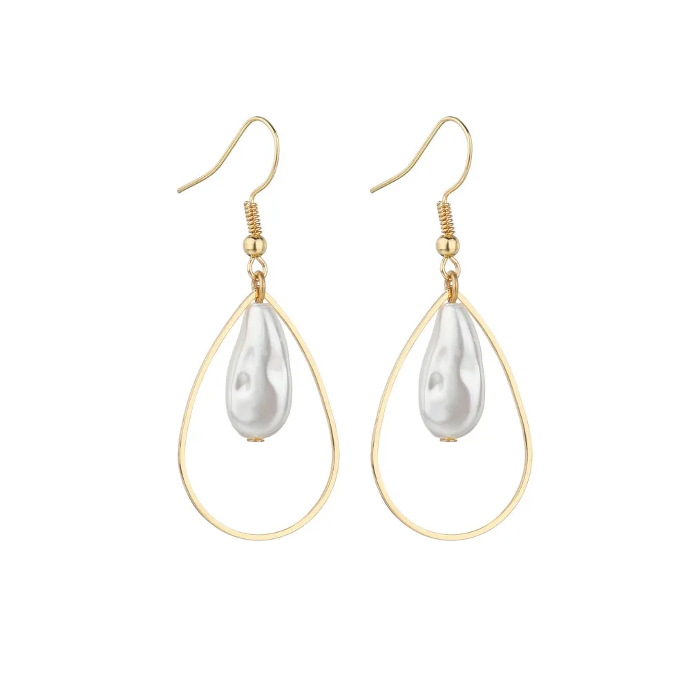 Stylish Waterdrop Faux Pearl Earrings for Women and Girls - Perfect Jewelry Gift