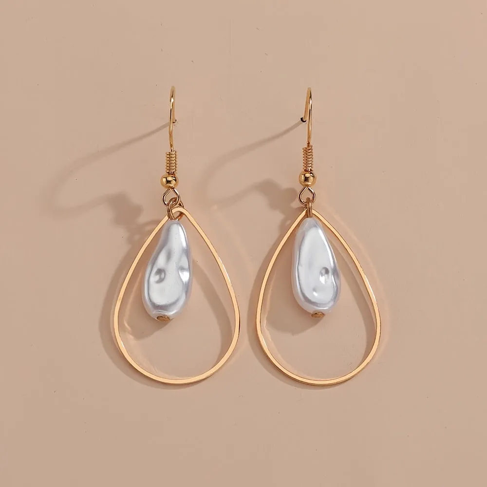 Stylish Waterdrop Faux Pearl Earrings for Women and Girls - Perfect Jewelry Gift