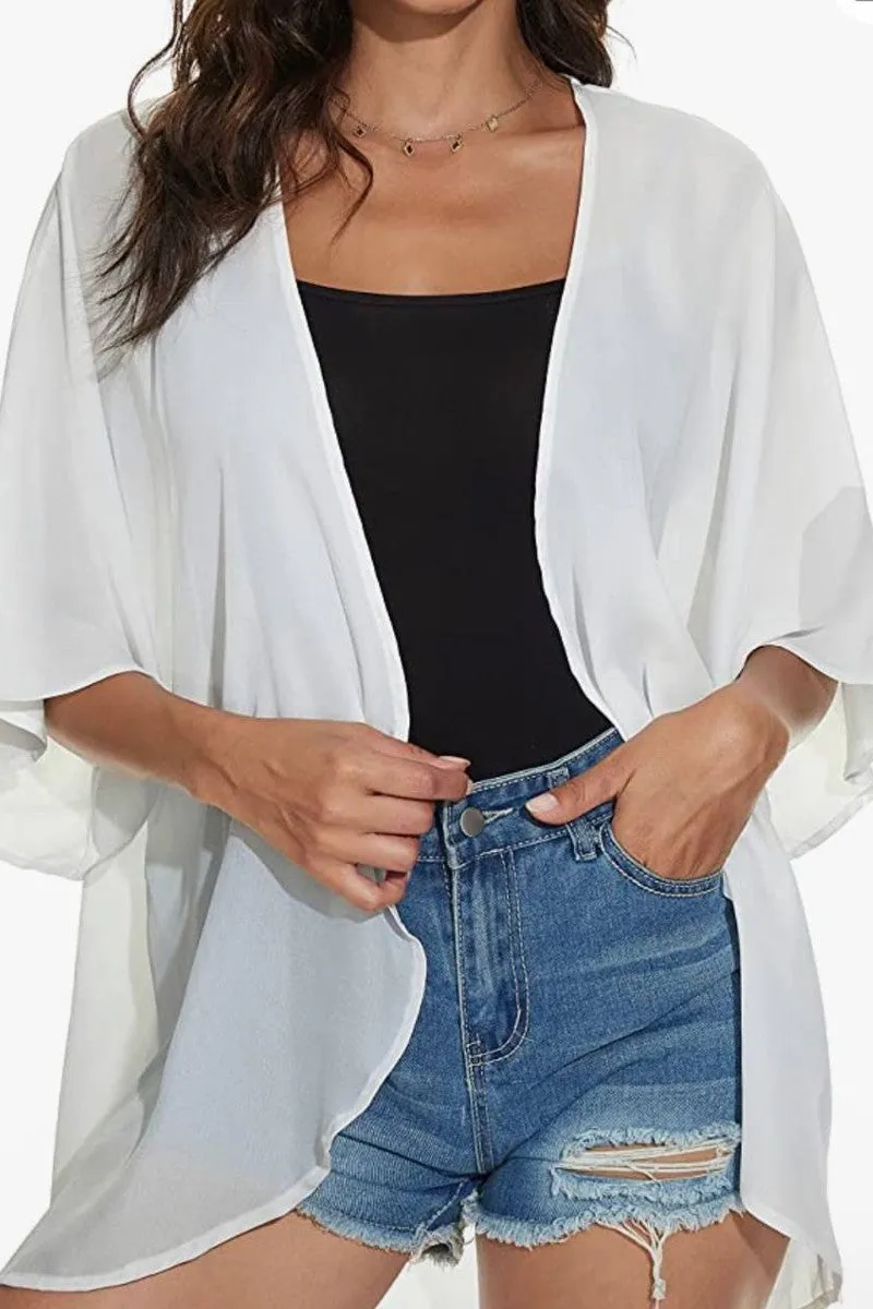 Swimsuit Kimono Beach Sheer Cover Up Shirt