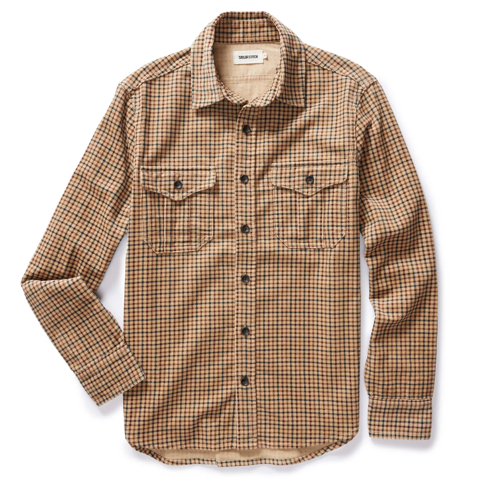 The Saddler Shirt in Teak Plaid Cord