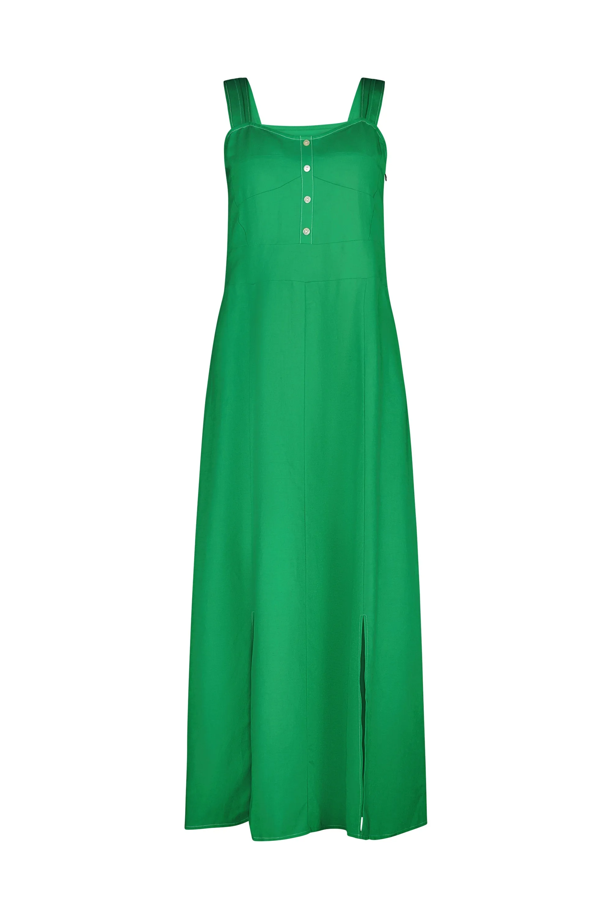 Vassalli Sleeveless Dress - Kelly Green