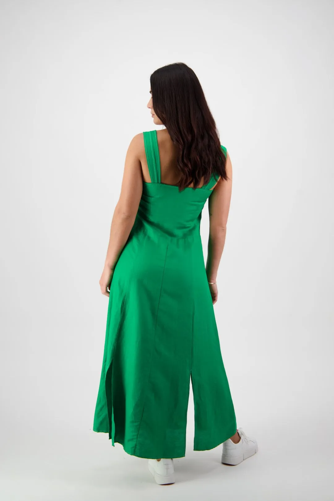 Vassalli Sleeveless Dress - Kelly Green