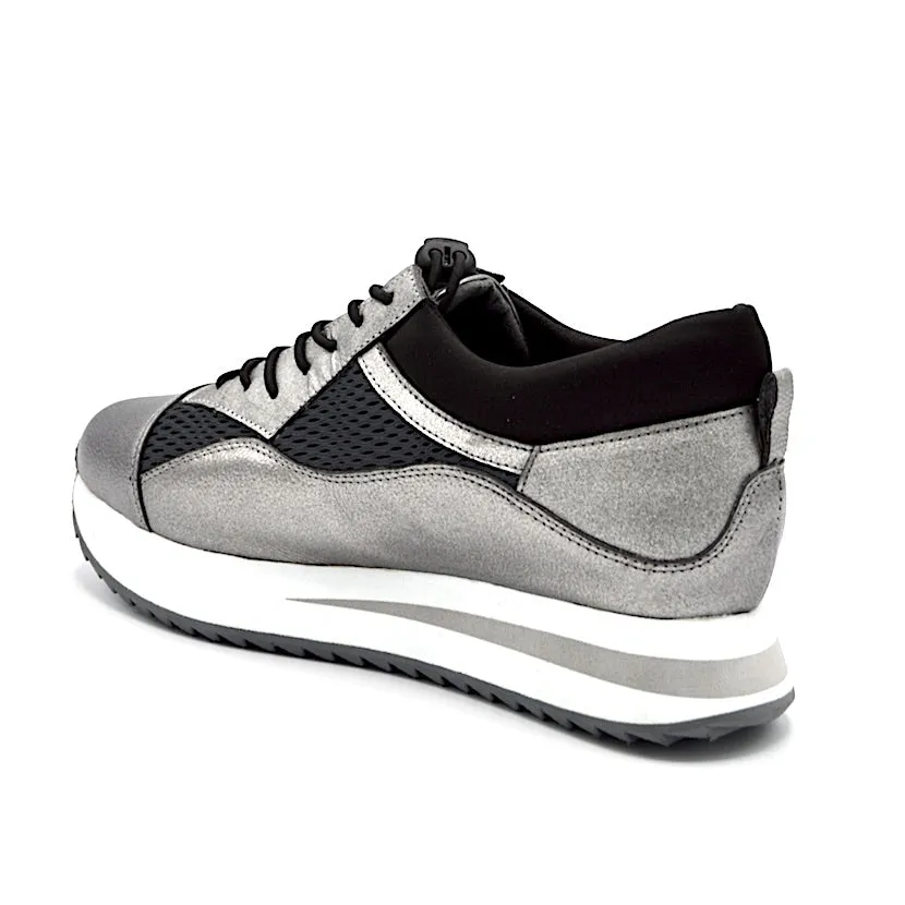 VERSE ELEVATED TRAINER - SILVER LEATHER/BLACKMESH