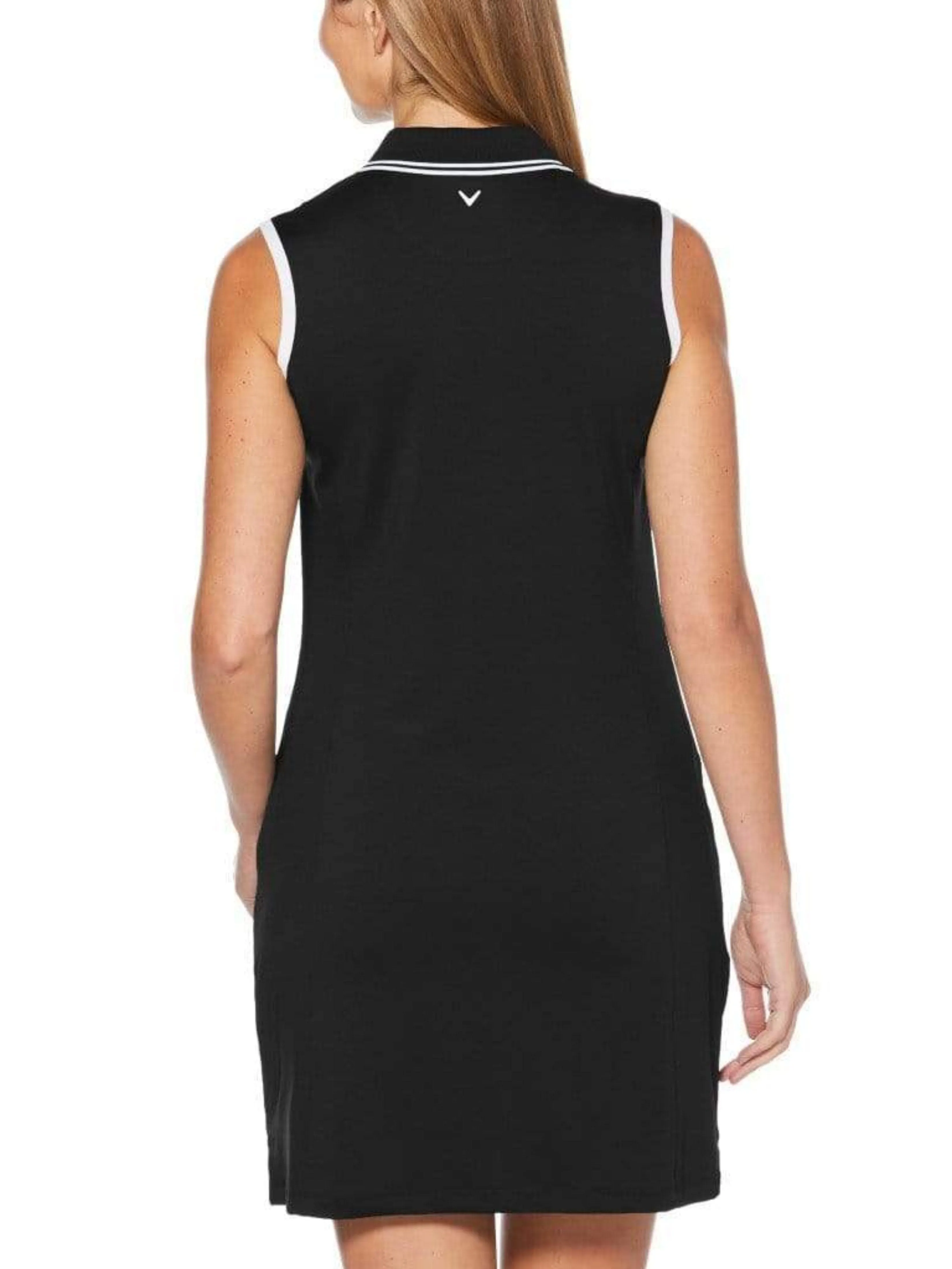 Womens Sleeveless Polo Dress