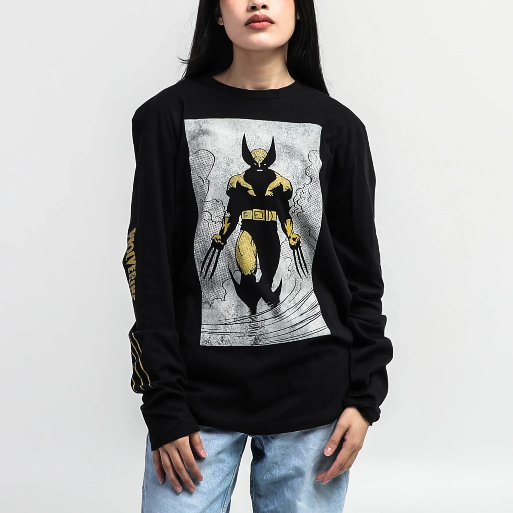 X-Men Wolverine Black Long Sleeve