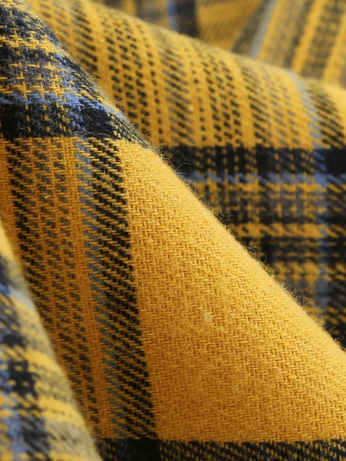 Yellow 1950s Plaid Bowknot Patchwork Dress