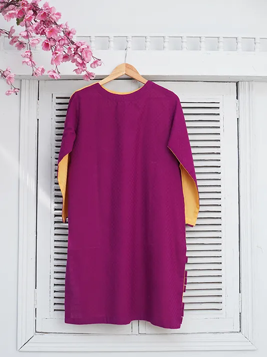 Yellow & Magenta Reversible Kurta